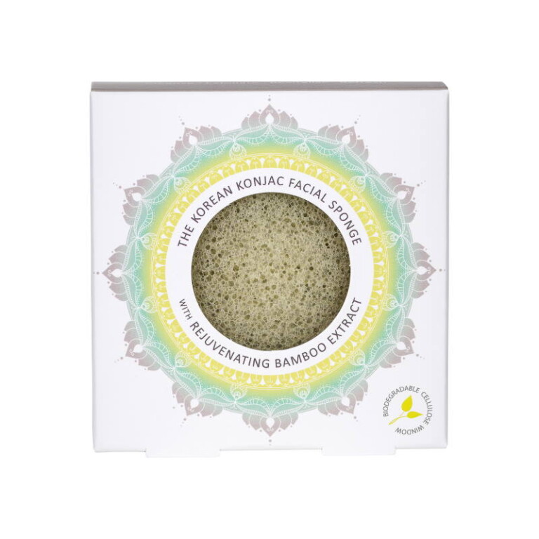 Mandala Konjac Facial Sponge Bamboo Extract spugna viso